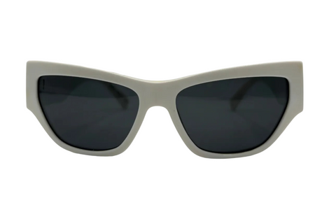 Versace Sunglass 'White Gold V Logo' | One Size