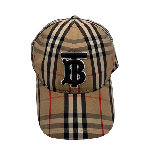 Burberry Vintage Check Motif Caps 'Beige' | US M (Large)
