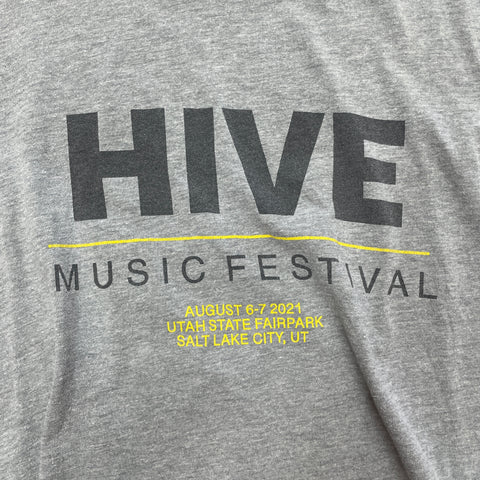 2021 HIVE Music Festival Salt Lake City T-Shirt 'OG Grey' | XL