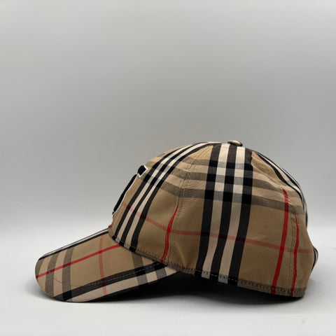Burberry Vintage Check Motif Caps 'Beige' | US M (Large)