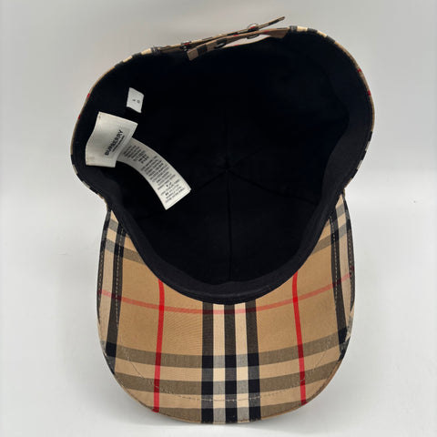 Burberry Vintage Check Motif Caps 'Beige' | US M (Large)