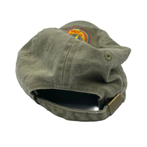 Grateful Dead Stealie Steal Your Face Baseball Cap Forest Green Embroidered | OS