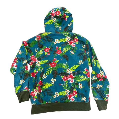 Hurley Reversible Zip-up Hoodie Camo and Hawaiian Floral 'Hunt/Surf' | US XL