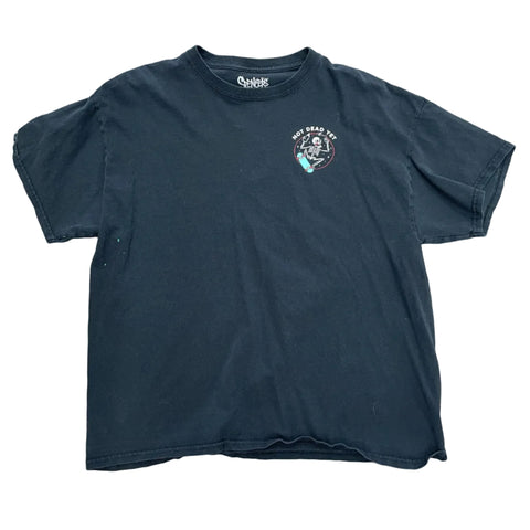 Spencer's Not Dead Yet Skelly Skater Graphic Tee 'Black' | US XL