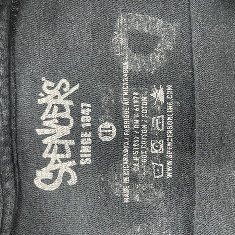 Spencer's Not Dead Yet Skelly Skater Graphic Tee 'Black' | US XL