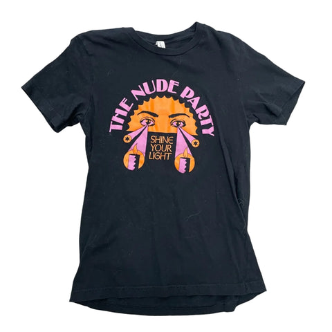 The Nude Party 2021 Tour 'Shine Your Light' Black Graphic Tee | US Womens SM