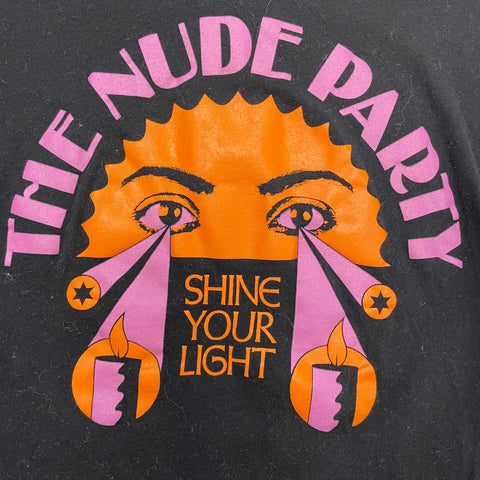 The Nude Party 2021 Tour 'Shine Your Light' Black Graphic Tee | US Womens SM