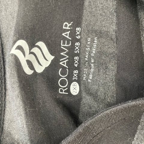 Rocawear Striped Oversized Tee 'Black Grey' | US 2XL