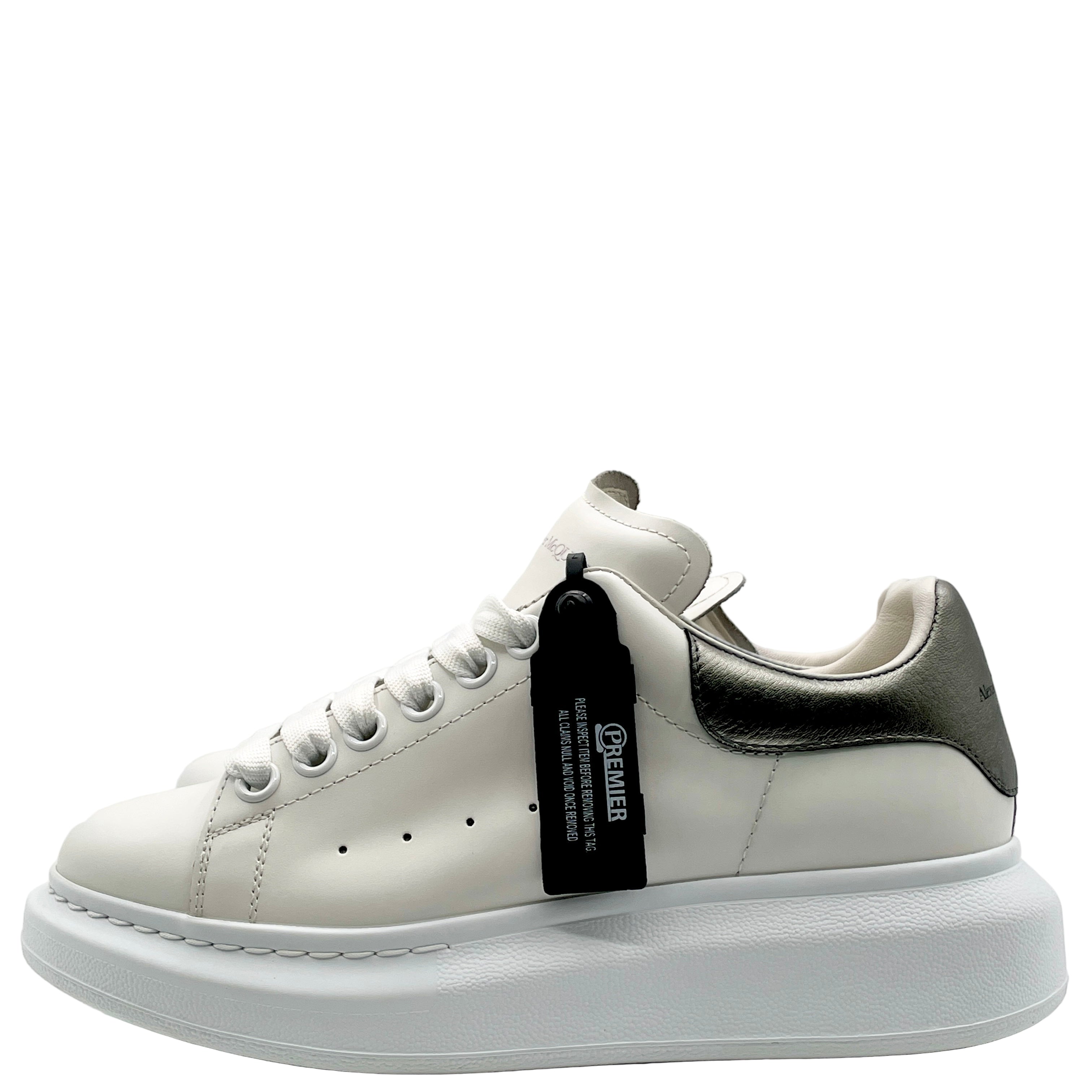 8/29迄！Alexander McQueen ホワイト/シルバー37.5 Alexander Mcqueen Oversized WMNS White / Silver Zipper - Jun