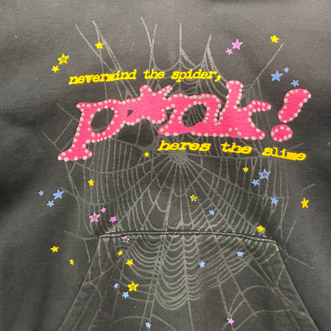 Sp5der P*NK Hoodie 'Black' | US M (Medium)