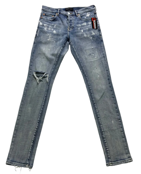 Purple Brand Paint Blowout Jeans 'Light Indigo' | US M (29")