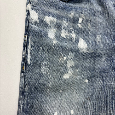 Purple Brand Paint Blowout Jeans 'Light Indigo' | US M (29")