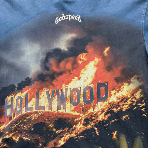 Godspeed Hollywood Inferno Long Sleeve Shirt 'Blue' | US M (Medium)