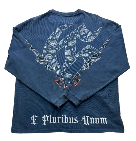Godspeed Hollywood Inferno Long Sleeve Shirt 'Blue' | US M (Medium)
