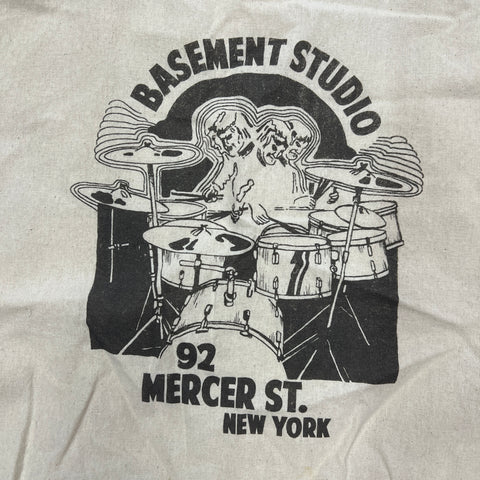 Vintage John Galt Basement Studio 92 Mercer St. New York Tote Bag Cotton 'Cream White' | OS