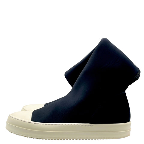 Rick Owens Long Sock Boot 'Nylon Black Milk' | EU M 42 / US M 9