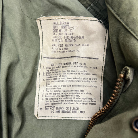 Vintage John Ownbey M-65 Field Weather Resistant USAF Military Jacket 'Paint Splatter' | SM