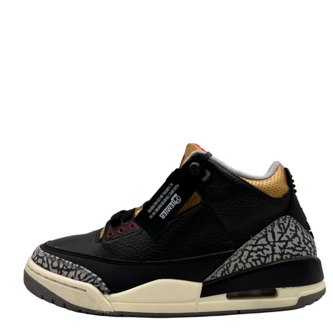 Air Jordan 3 Retro 'Black Cement Gold (2022)' | US W 9 / US M 7.5