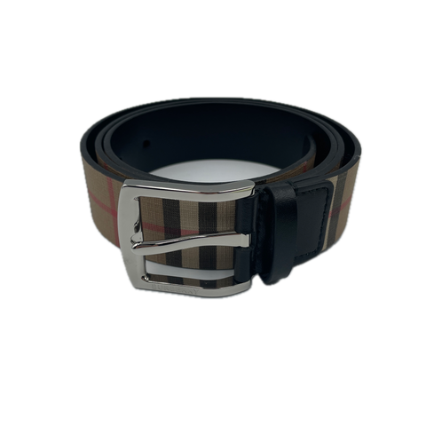 Burberry Men's Check Pin Belt 'Archive Beige' | 95cm / 38"