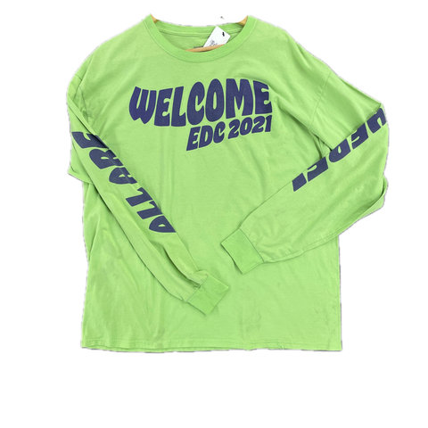 Insomniac Electric Daisy Carnival Vintage Festival Welcome 2021 Long Sleeve Tee 'Neon Purple' | US XL