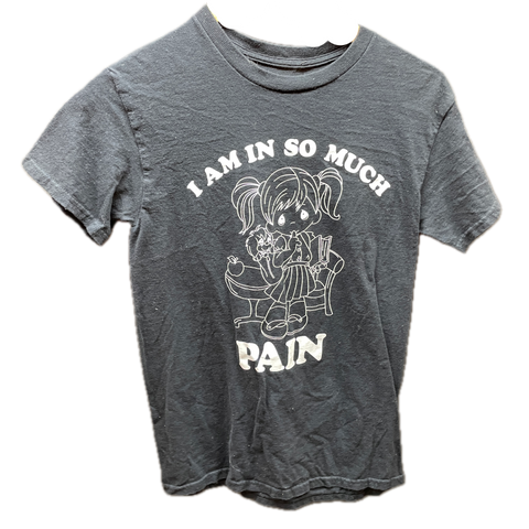 Pain Haus V.1 'Weeping Hush I Am In So Much Pain' Logo Tee Black | US W SM
