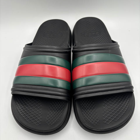 Gucci Web Slide Sandal 'Black Green Red' | US M 9