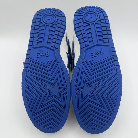 A Bathing Ape BAPE Sk8 Sta 'Blue White Patent' | US M 10