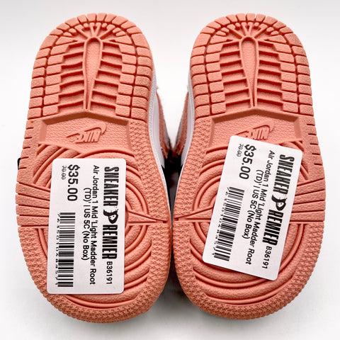 Air Jordan 1 Mid 'Light Madder Root (TD)' | US 5C (No Box)