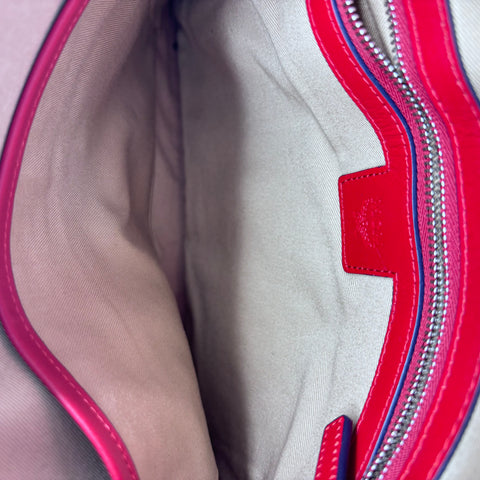 MCM Crossbody Pouch in Visetos Original 'Candy Red' | Medium