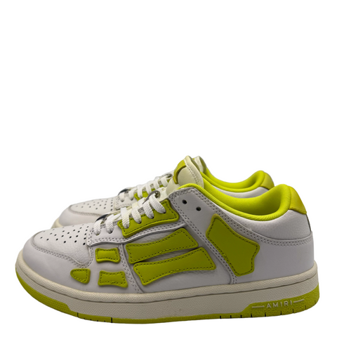 AMIRI Skel Top Low 'White Fluorescent Yellow' | EU 40 / US M 7
