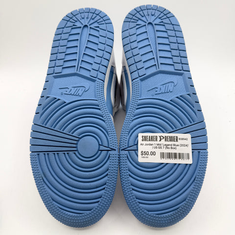 Air Jordan 1 Mid 'Legend Blue (2024)' | US GS 7 (No Box)
