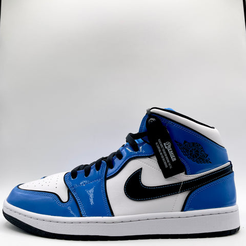 Air Jordan 1 Retro Mid 'Signal Blue (2021)' | US M 11.5 (No Box)
