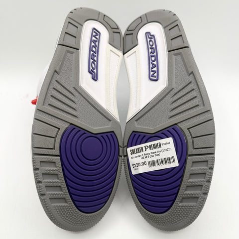 Air Jordan 3 Retro 'Dark Iris (2022)' | US M 9 (No Box)