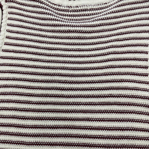 Vintage Knit Striped Sweater Tank | US LG