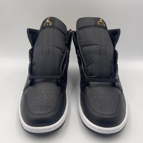 Air Jordan 1 Mid 'Black Metallic Gold (2024)' | US M 11