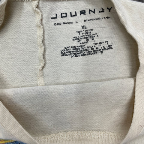 Journey Graphic Vintage Tee Dress 'Cream' | US XL