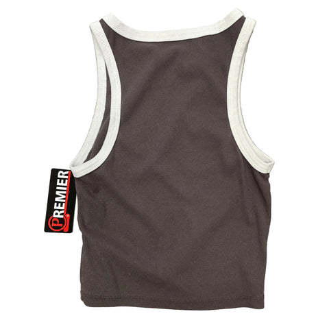Vintage Aeropostle Brown Baby Ribbed Tank 'Hamptons New York' | US SM