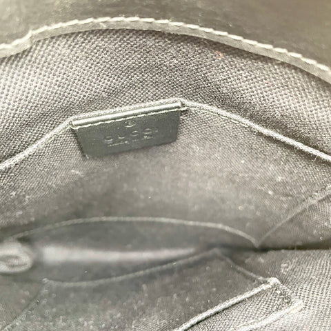 Gucci Messenger GG Supreme Shoulder Bag 'Black Grey' | US M Small
