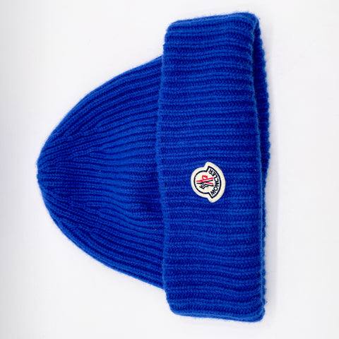 Moncler Wool Beanie 'Electric Blue' | US M One Size