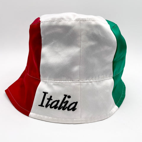 Dolce & Gabbana Satin Bucket Hat With DG Logo 'Color Block' | 59/Large