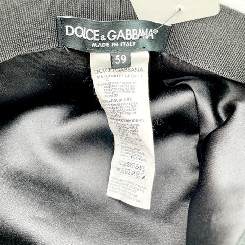Dolce & Gabbana Satin Bucket Hat With DG Logo 'Color Block' | 59/Large