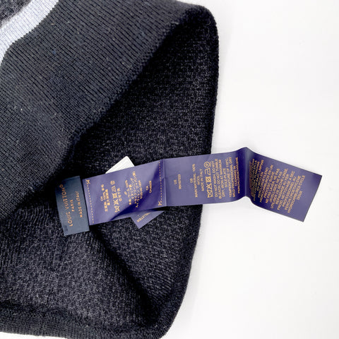 Louis Vuitton My Monogram Eclipse Beanie 'Black Grey' | US M One Size