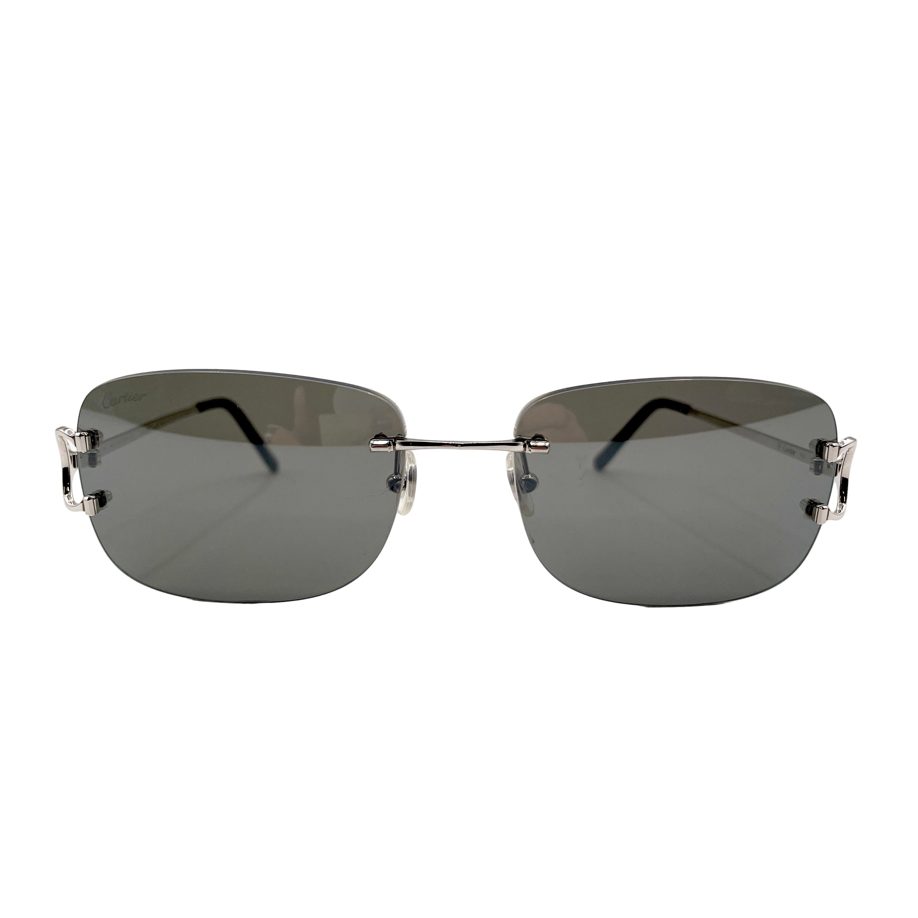 Cartier Drill Mount Sunglasses 'Black Silver' | US M One Size