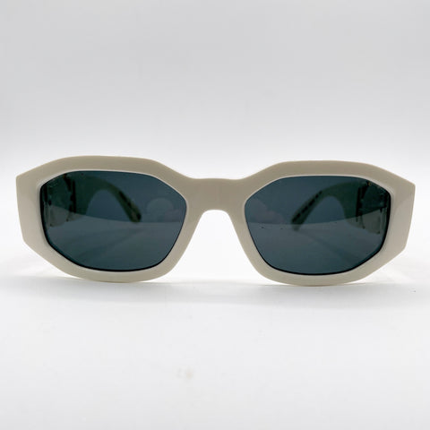 Versace Unisex Medusa Biggie Sunglasses 'White Gold' | One Size