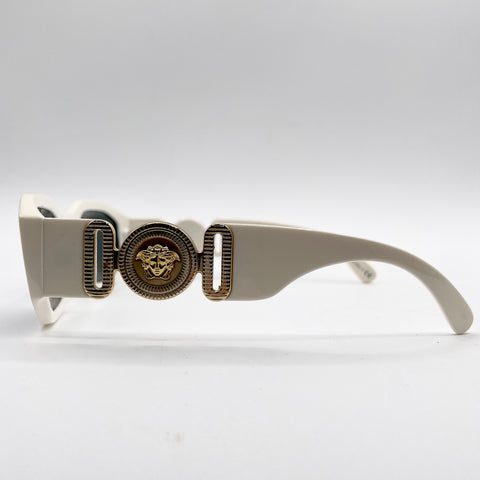 Versace Unisex Medusa Biggie Sunglasses 'White Gold' | One Size
