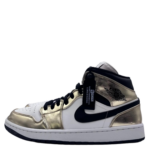 Air Jordan 1 Mid 'Metallic Gold Black White (2020)' | US M 12 (No Box)