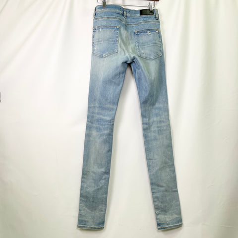Amiri Distressed Skinny Jeans 'Light Blue' | US M 29"