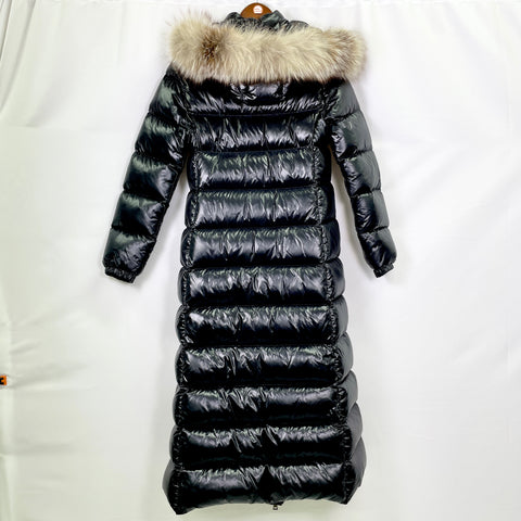 Moncler Parnaiba Down Jacket with Fur Hood 'Black (Women)' | US W Medium (Size 2)