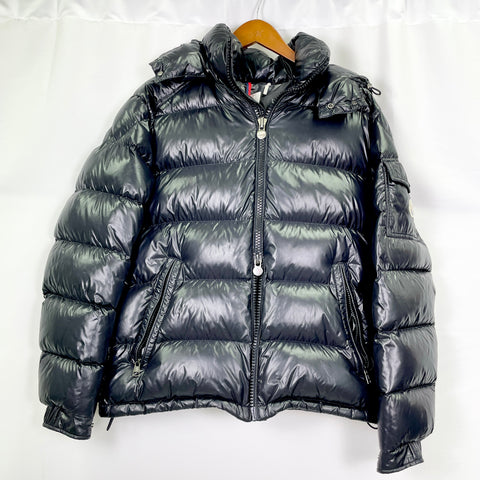 Moncler Maya Hooded Short Down Puffer Jacket 'Black' | US M Large (3)
