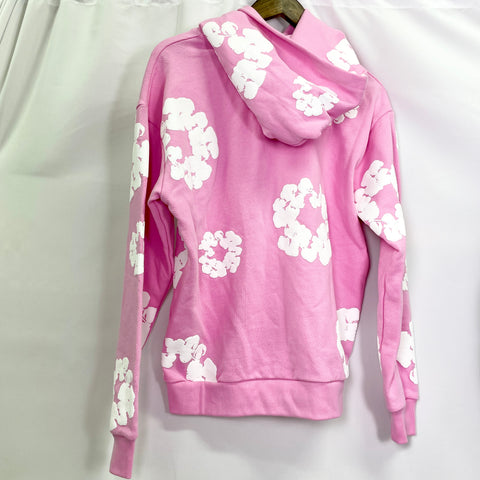 Denim Tears The Cotton Wreath Sweat Hoodie 'Pink' | US M Small